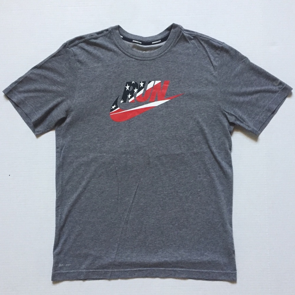 Nike Dri-FIT Short Sleeve Running Top (USA Flag)